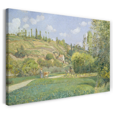 Leinwandbild Camille Pissarro - Ein Cowherd in Valhermeil, Auvers-sur-Oise