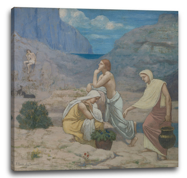 Leinwandbild Pierre Puvis de Chavannes - Das Lied des Hirten