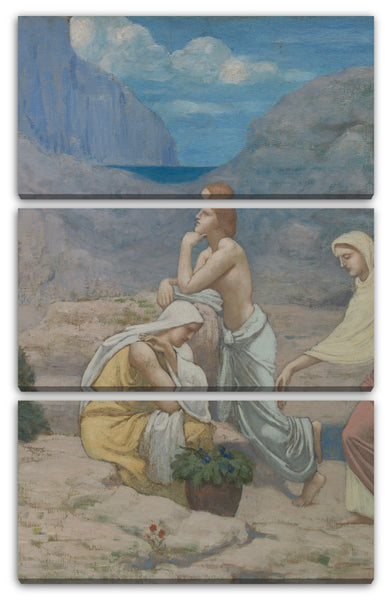 Leinwandbild Pierre Puvis de Chavannes - Das Lied des Hirten