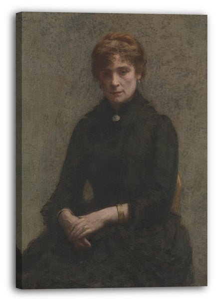 Leinwandbild Henri Fantin-Latour - Porträt einer Frau