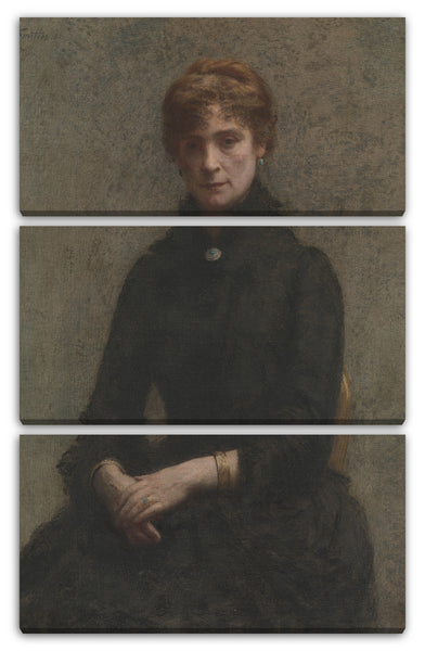 Leinwandbild Henri Fantin-Latour - Porträt einer Frau