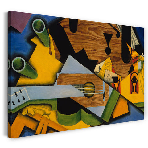 Leinwandbild Juan Gris - Stillleben mit einer Gitarre