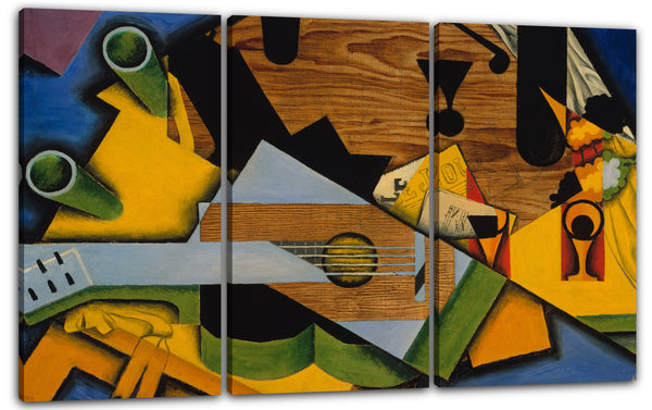 Leinwandbild Juan Gris - Stillleben mit einer Gitarre