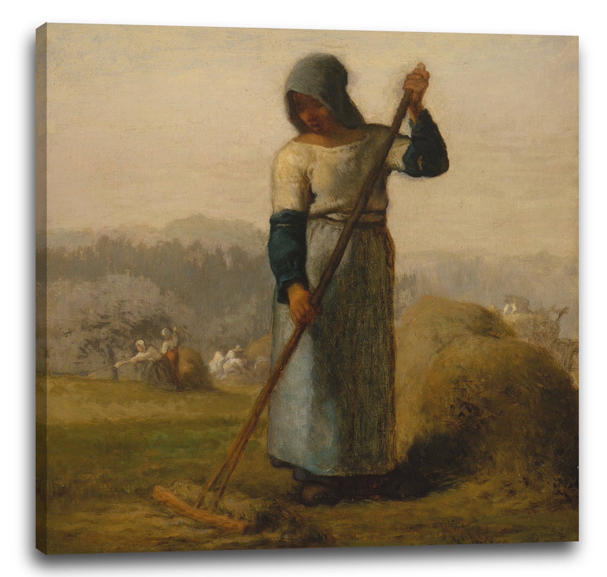 Leinwandbild Jean-François Millet - Frau mit einer Harke