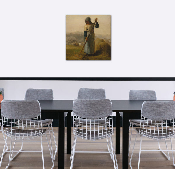 Leinwandbild Jean-François Millet - Frau mit einer Harke