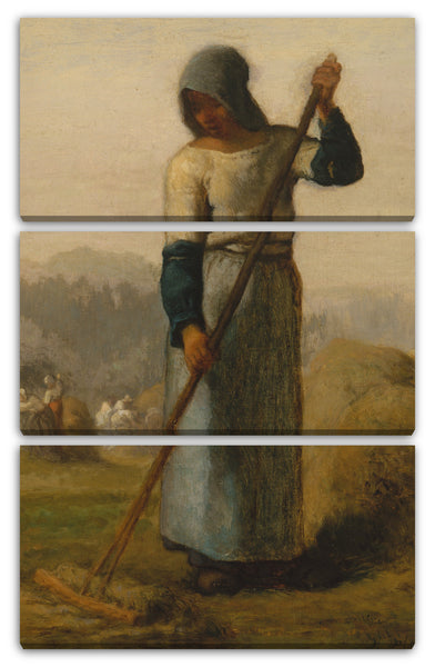 Leinwandbild Jean-François Millet - Frau mit einer Harke