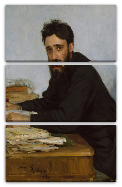 Leinwandbild Ilja Jefimowitsch Repin - Wsewolod Michailowitsch Garschin (1855-1888)