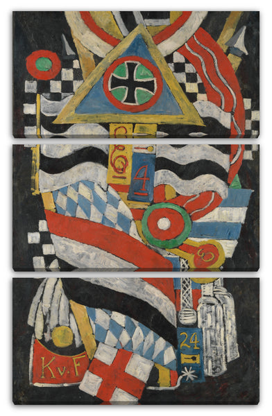 Leinwandbild Marsden Hartley - Portrait eines deutschen Offiziers