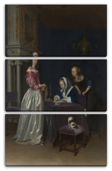 Leinwandbild Gerard ter Borch der Jüngere - Neugierde