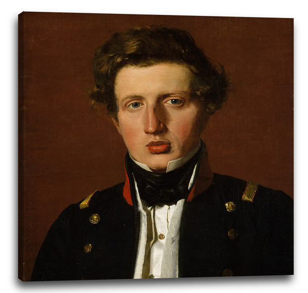 Leinwandbild Christen Købke - Valdemar Hjartvar Købke (1813-1893), der Bruder des Künstlers