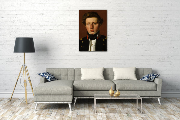 Leinwandbild Christen Købke - Valdemar Hjartvar Købke (1813-1893), der Bruder des Künstlers