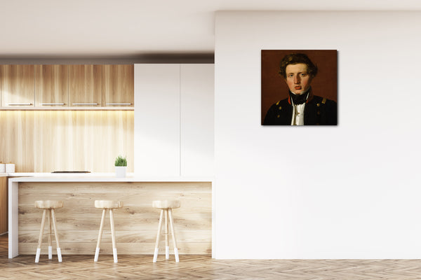 Leinwandbild Christen Købke - Valdemar Hjartvar Købke (1813-1893), der Bruder des Künstlers