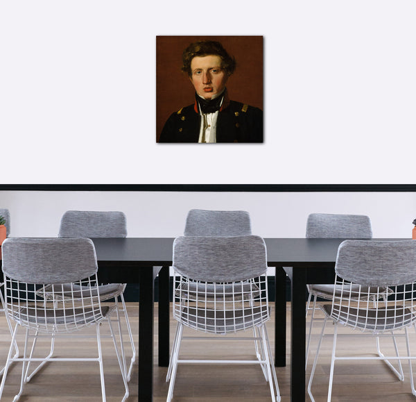 Leinwandbild Christen Købke - Valdemar Hjartvar Købke (1813-1893), der Bruder des Künstlers