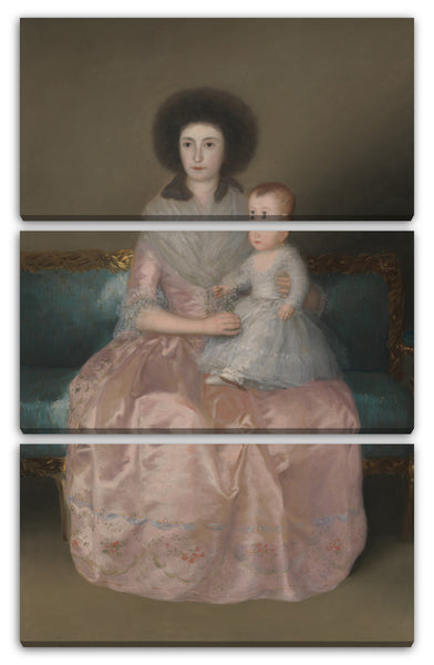 Leinwandbild Goya - Condesa de Altamira und ihre Tochter, María Agustina