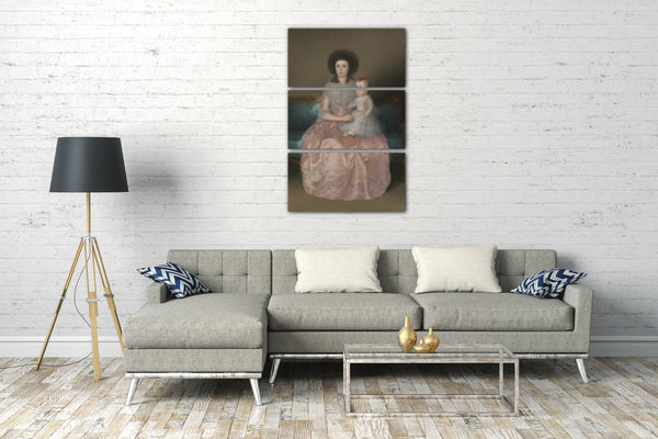 Leinwandbild Goya - Condesa de Altamira und ihre Tochter, María Agustina