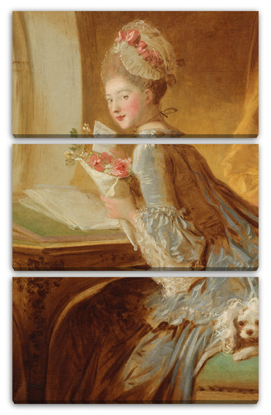 Leinwandbild Jean Honoré Fragonard - Der Liebesbrief