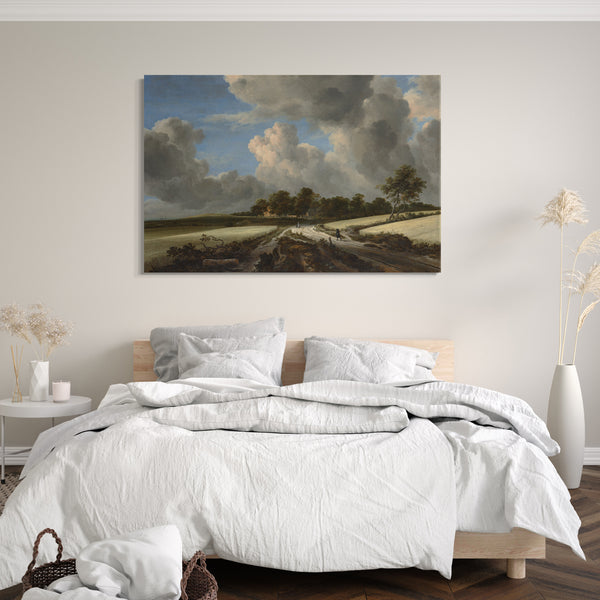 Leinwandbild Jacob van Ruisdael - Weizenfelder