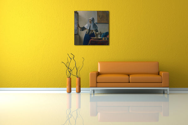 Leinwandbild Johannes Vermeer - Junge Frau mit einem Wasserkrug