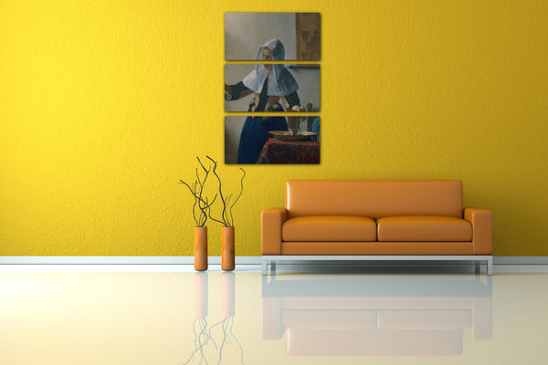 Leinwandbild Johannes Vermeer - Junge Frau mit einem Wasserkrug