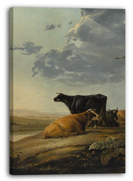 Leinwandbild Aelbert Cuyp - Junge Hirten mit Kühen