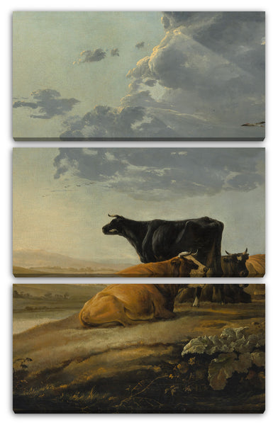 Leinwandbild Aelbert Cuyp - Junge Hirten mit Kühen