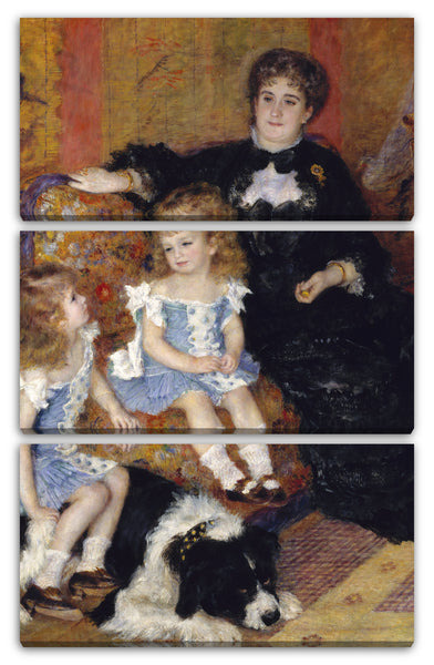 Leinwandbild Auguste Renoir - Madame Georges Charpentier (Marguerite-Louise Lemonnier, 1848-1904) und ihre Kinder, Georgette-Berthe (1872-1945) und Paul-Émile-Charles (1875-1895)