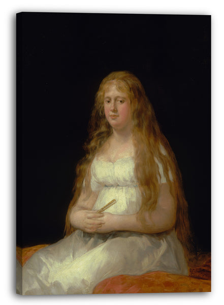 Leinwandbild Goya - Josefa de Castilla Portugal und van Asbrock de Garcini (1775-um 1850)