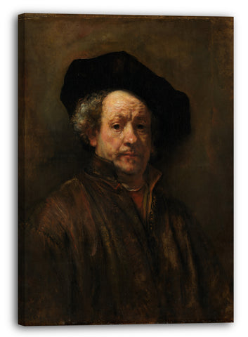 Leinwandbild Rembrandt - Selbstporträt