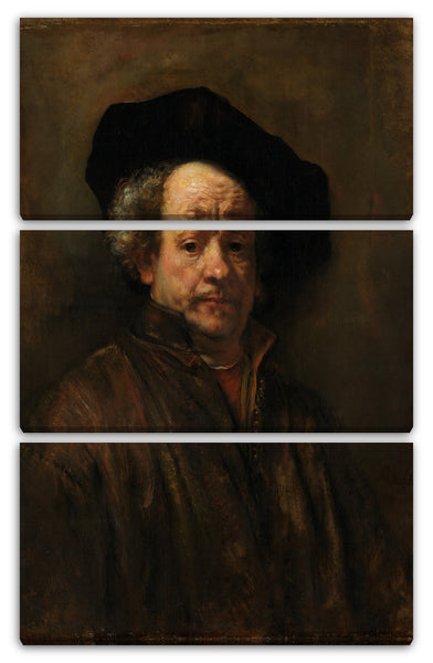 Leinwandbild Rembrandt - Selbstporträt