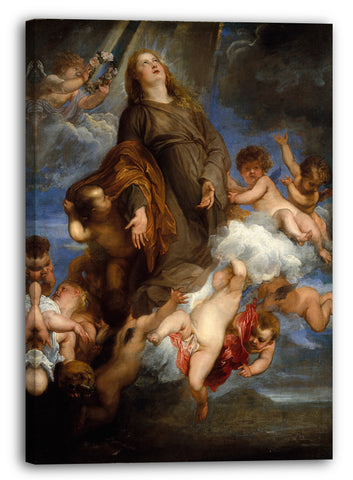 Leinwandbild Anthony van Dyck - Saint Rosalie Fürbitte für von der Pest geplagten Stadt Palermo