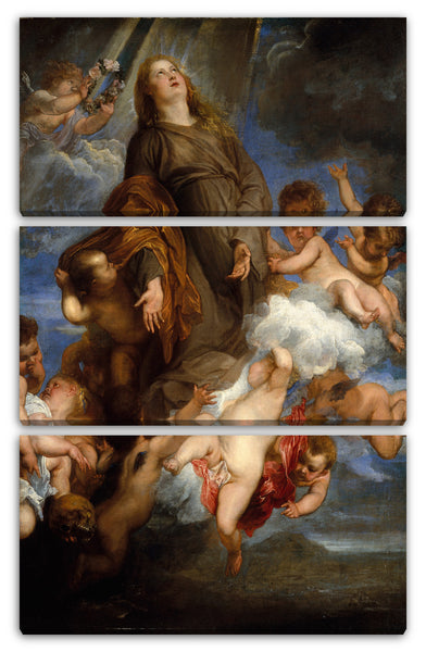 Leinwandbild Anthony van Dyck - Saint Rosalie Fürbitte für von der Pest geplagten Stadt Palermo