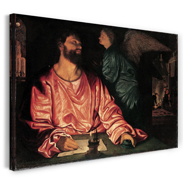 Leinwandbild Giovanni Gerolamo Savoldo - Matthäus und der Engel