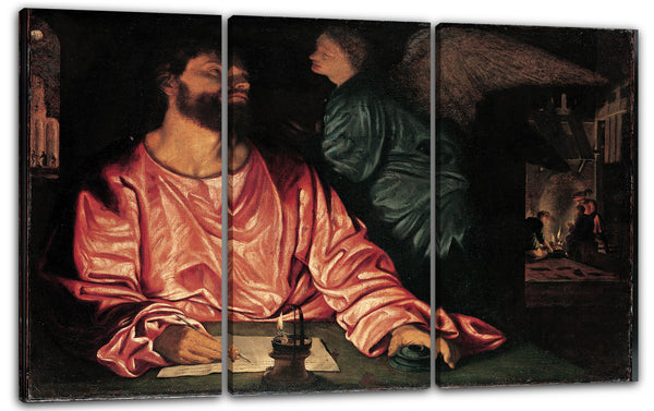 Leinwandbild Giovanni Gerolamo Savoldo - Matthäus und der Engel