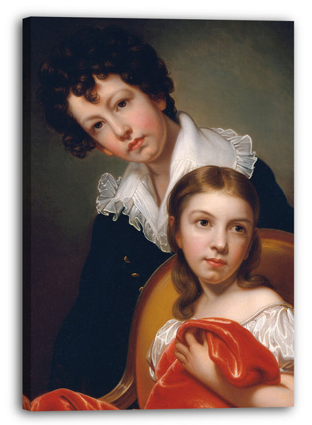 Leinwandbild Rembrandt Peale - Michelangelo und Emma Clara Peale