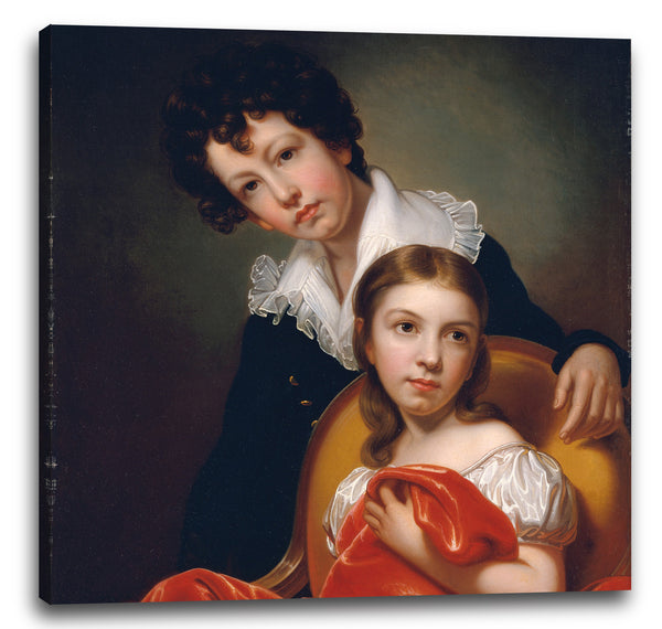 Leinwandbild Rembrandt Peale - Michelangelo und Emma Clara Peale