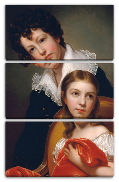 Leinwandbild Rembrandt Peale - Michelangelo und Emma Clara Peale
