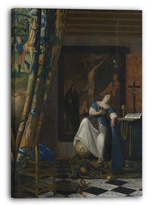 Leinwandbild Johannes Vermeer - Allegorie des katholischen Glaubens