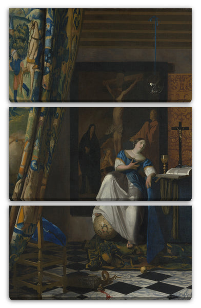 Leinwandbild Johannes Vermeer - Allegorie des katholischen Glaubens