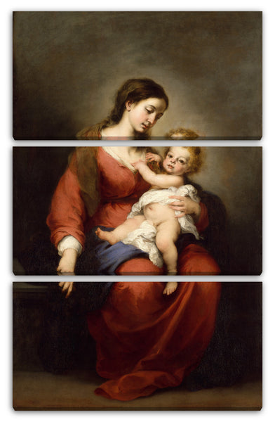 Leinwandbild Bartolomé Estebán Murillo - Jungfrau und Kind