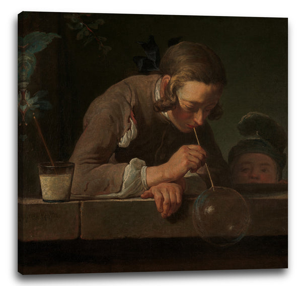 Leinwandbild Jean Siméon Chardin - Seifenblasen