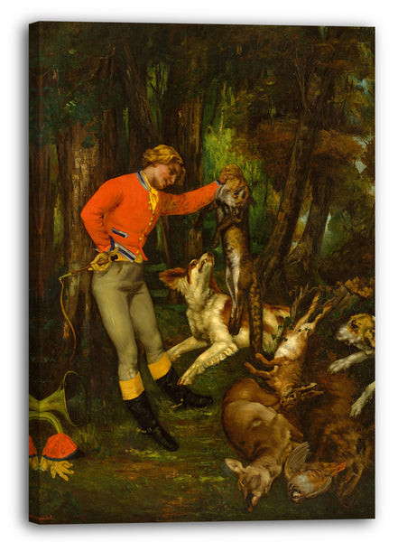 Leinwandbild Gustave Courbet - Nach der Jagd