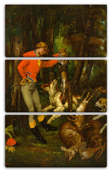 Leinwandbild Gustave Courbet - Nach der Jagd