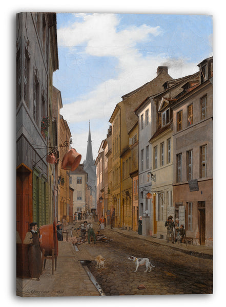 Leinwandbild Eduard Gaertner - Parochialstraße in Berlin