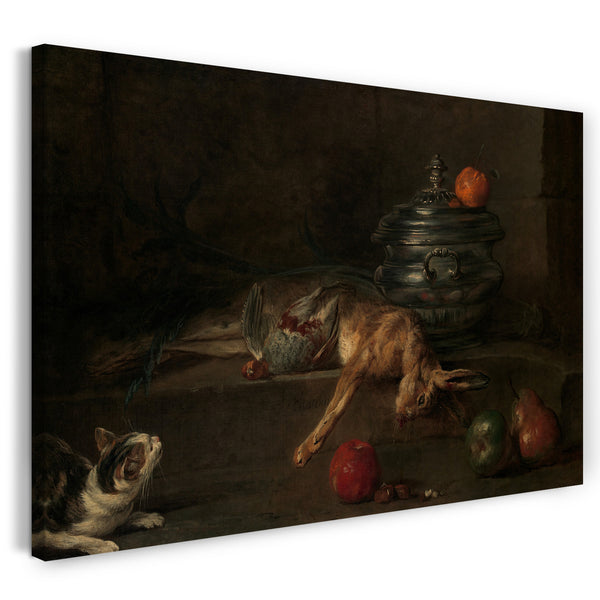 Leinwandbild Jean Siméon Chardin - Die Silber Terrine