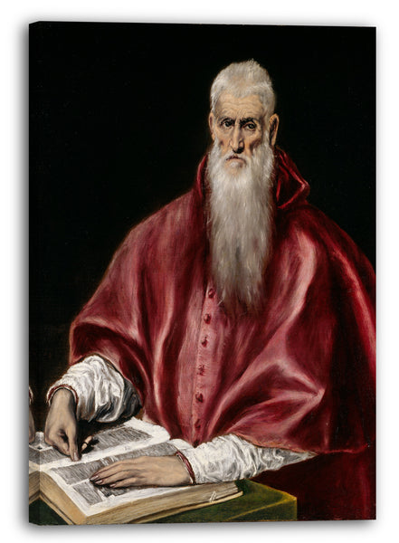 Leinwandbild El Greco - Heiliger Hieronymus als Gelehrter