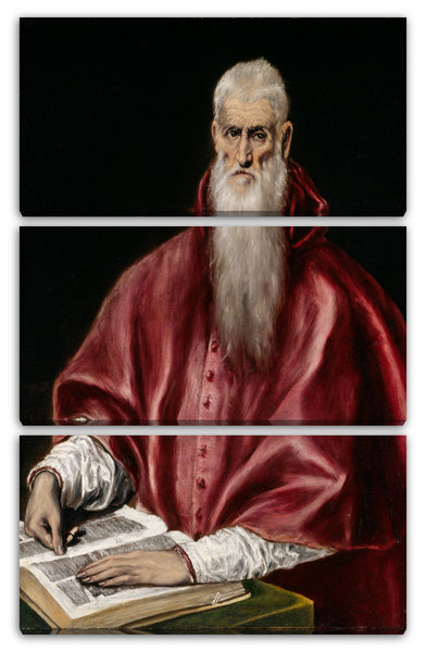 Leinwandbild El Greco - Heiliger Hieronymus als Gelehrter