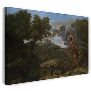Leinwandbild Nicolas Poussin - Blind Orion Auf der Suche nach der aufgehenden Sonne