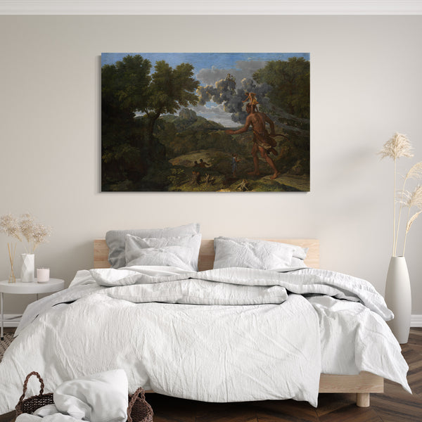 Leinwandbild Nicolas Poussin - Blind Orion Auf der Suche nach der aufgehenden Sonne