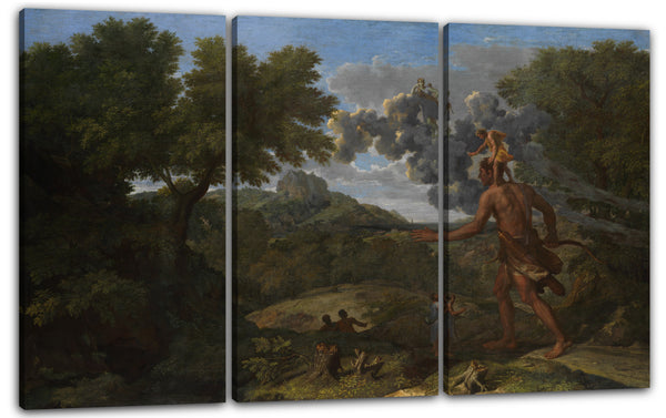 Leinwandbild Nicolas Poussin - Blind Orion Auf der Suche nach der aufgehenden Sonne