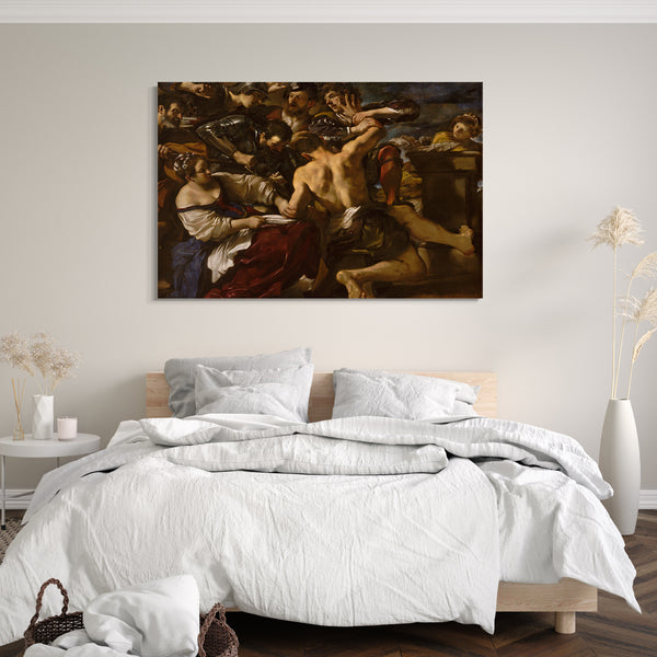 Leinwandbild Guercino - Samson Gefangen von den Philistern